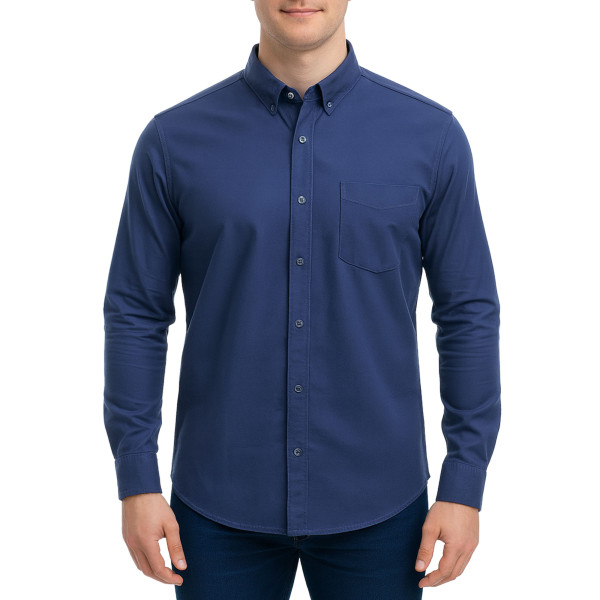 پیراهن آستین بلند ساده مردانه برندمد مدل 1420298