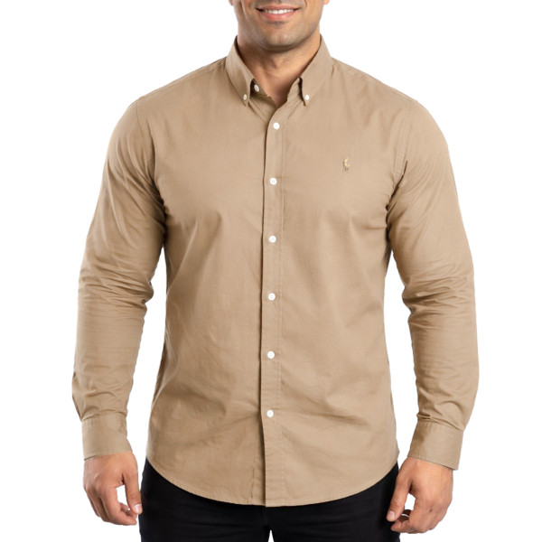 پیراهن سایز بزرگ آستین بلند مردانه  تن کوک مدل 130292