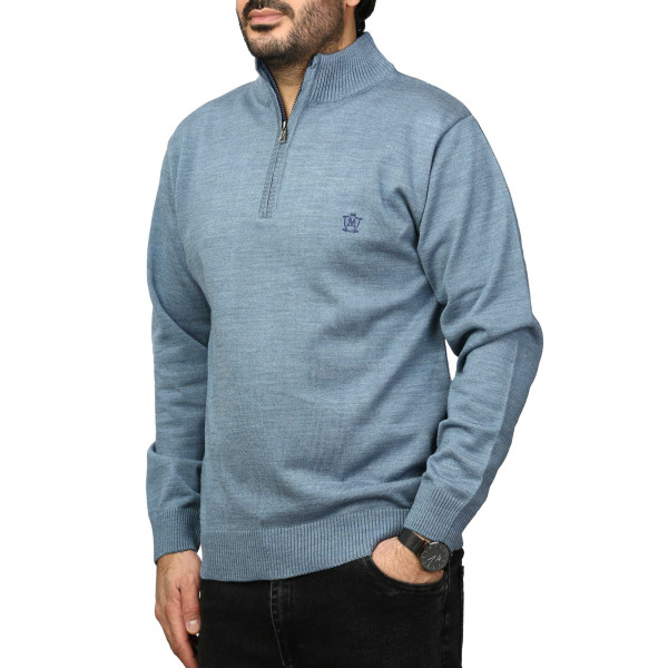 پلیور بافت یقه نیم زیپ ماراتن مدل 1719855