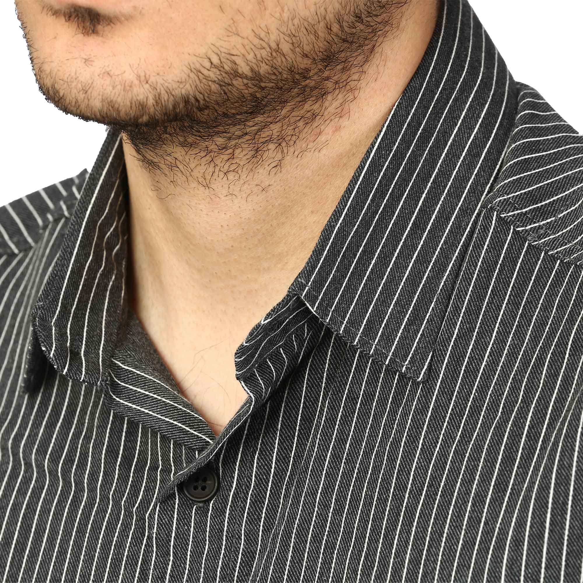 پیراهن آستین بلند راه راه مردانه مدل 620604