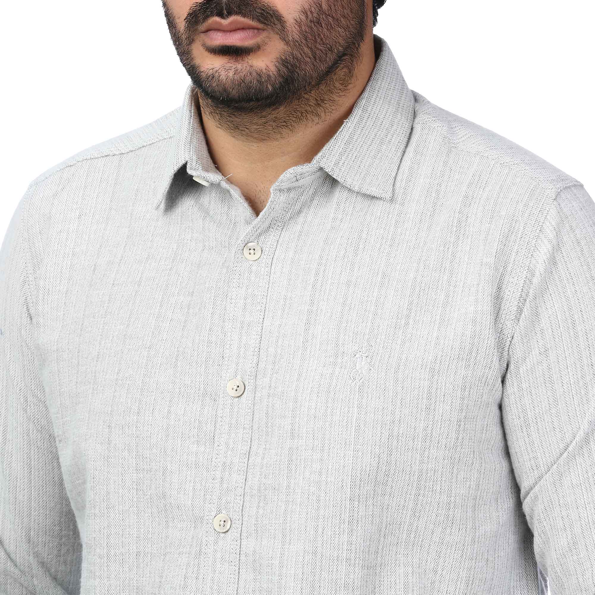 پیراهن آستین بلند راه راه مردانه مدل 6102069