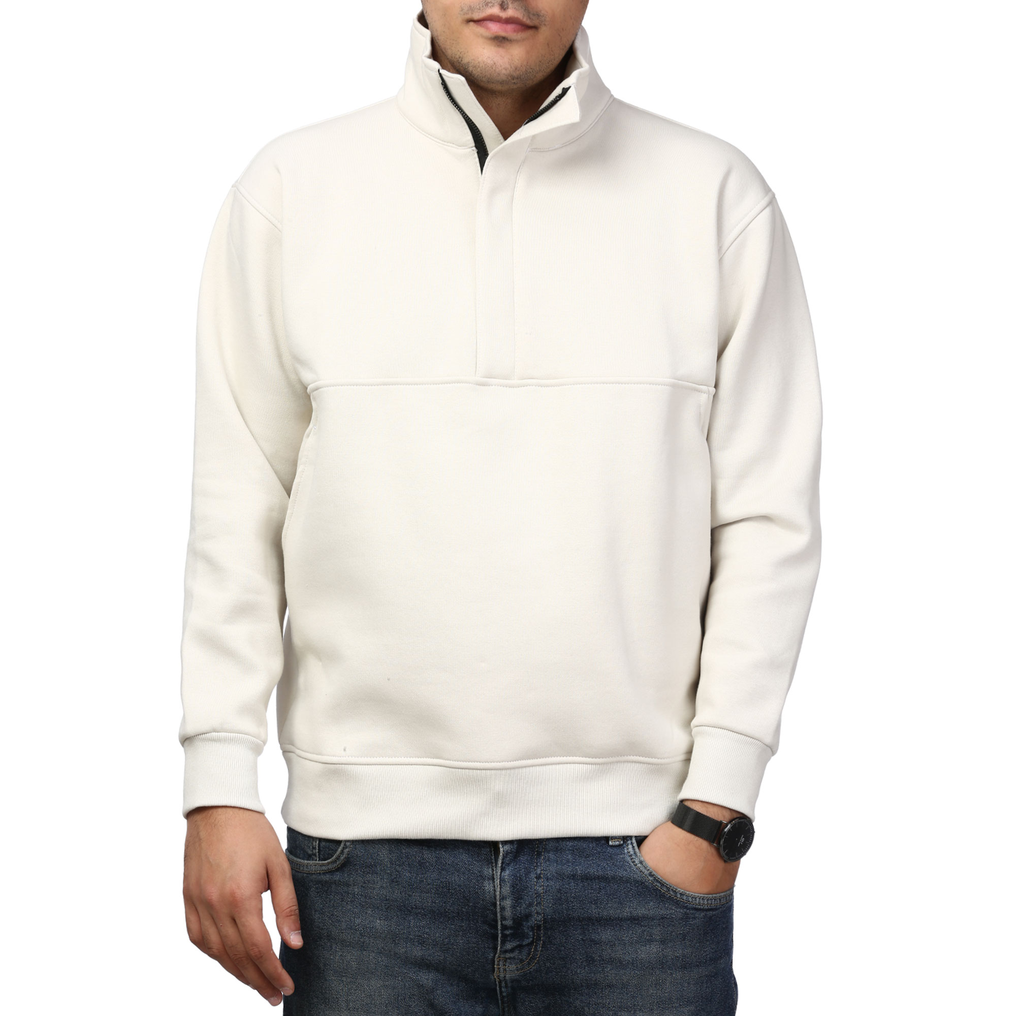 پلیور دورس نیم زیپ مخفی مردانه آرشید مدل 5196510