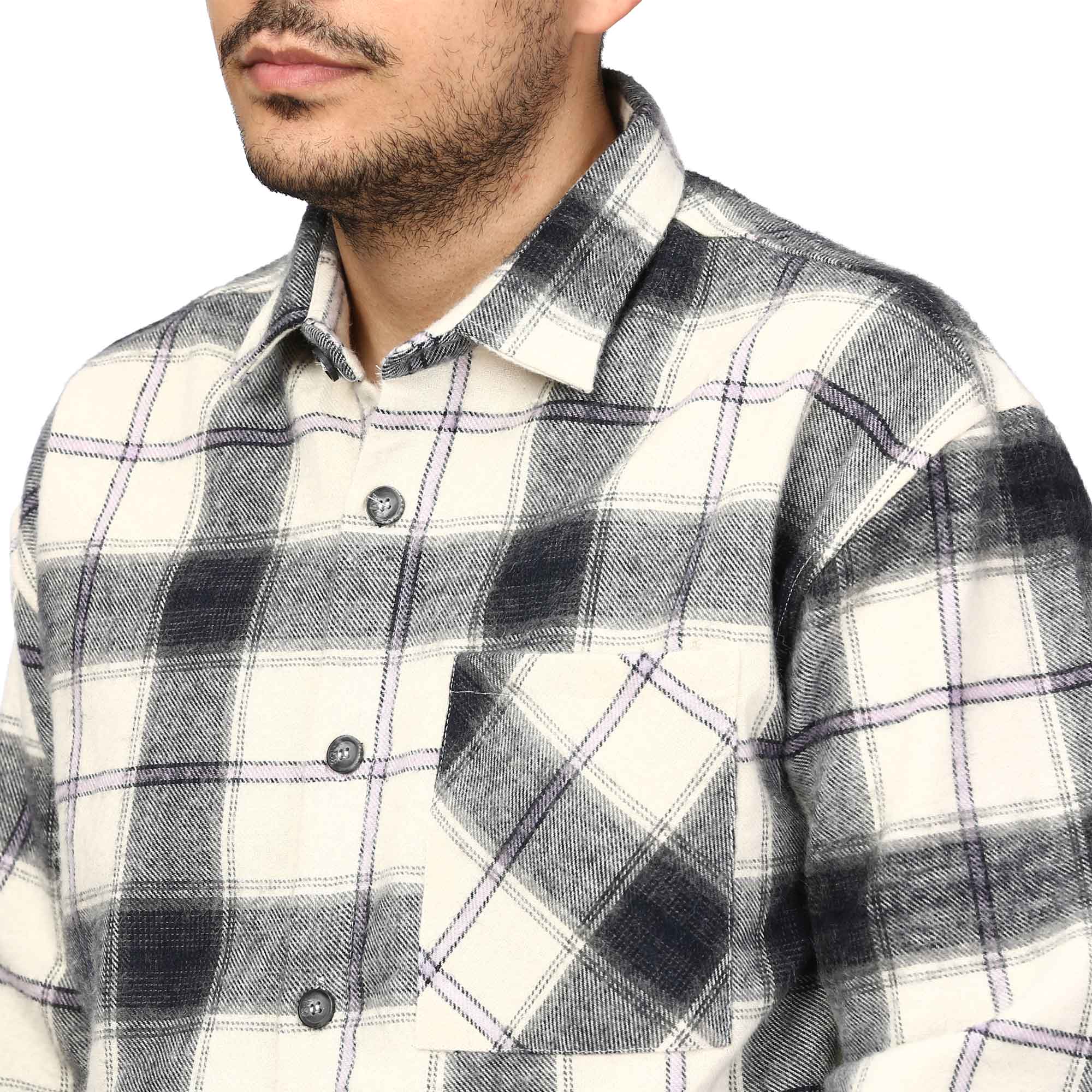 پیراهن پشمی ضخیم مردانه مدل 6203868