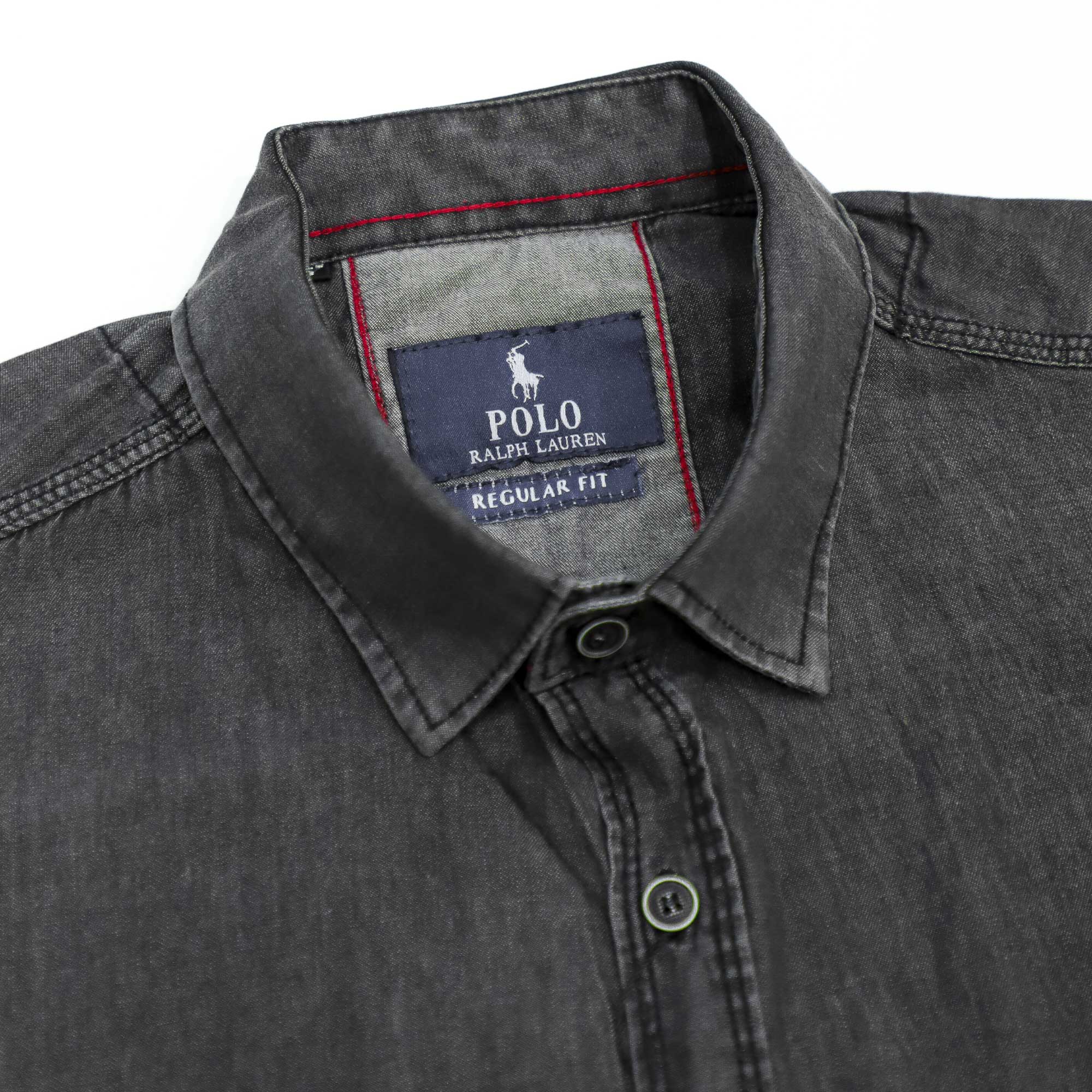 پیراهن جین آستین بلند سایز بزرگ مردانه تن کوک مدل 130192