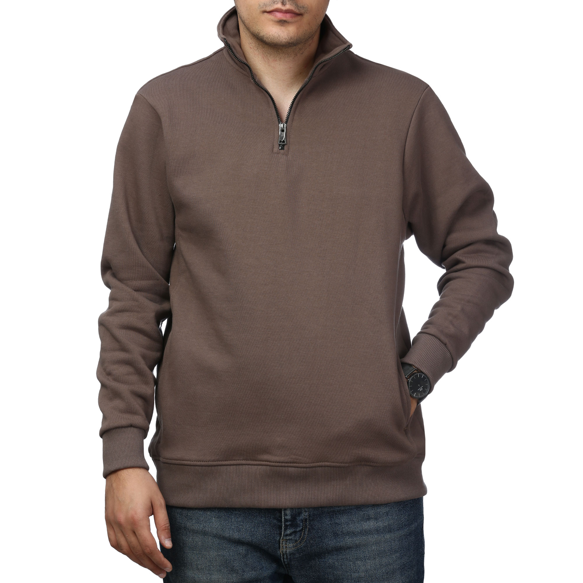 پلیور دورس نیم زیپ مردانه آرشید مدل 519653