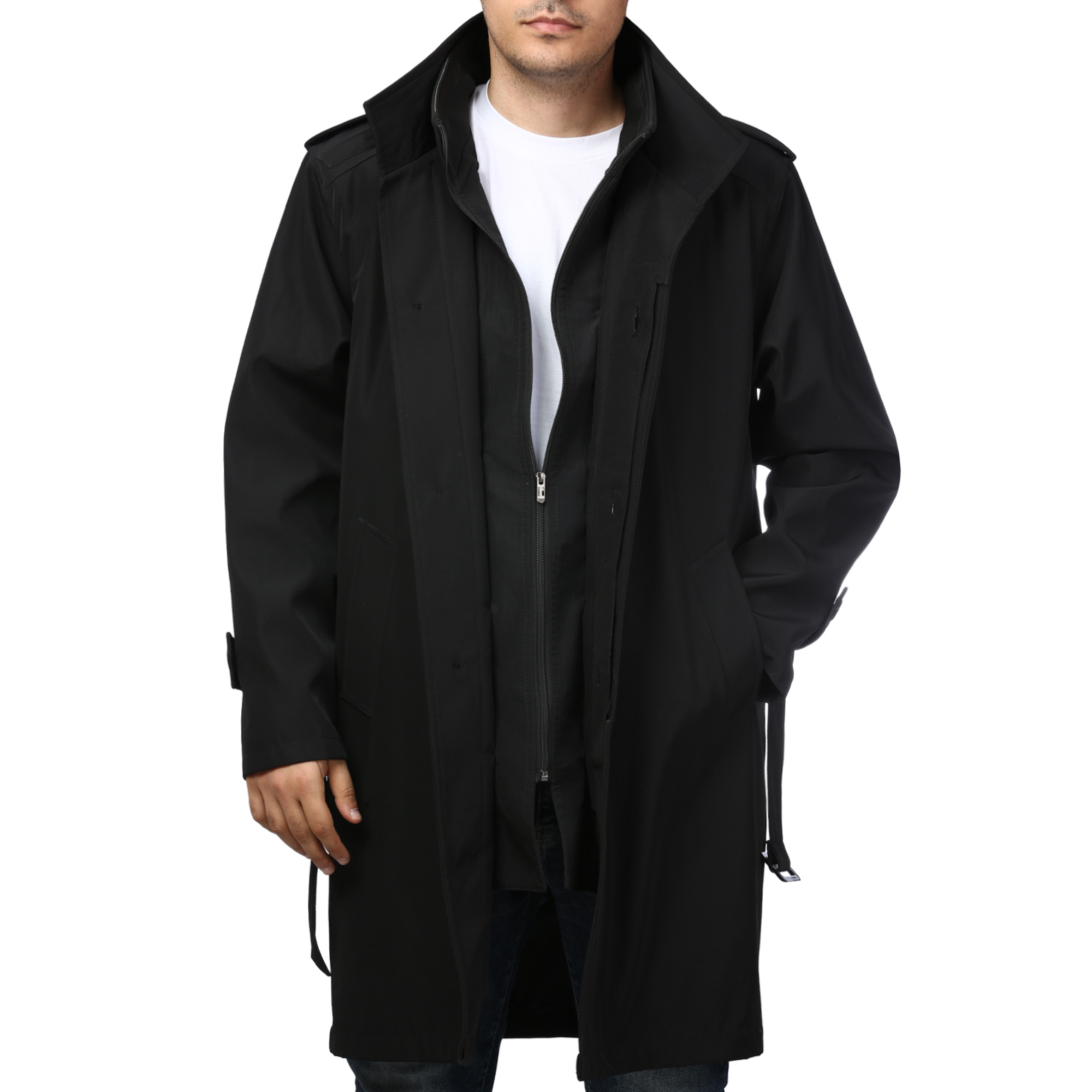 بارانی بلند جلیقه دار مردانه مدل 65761