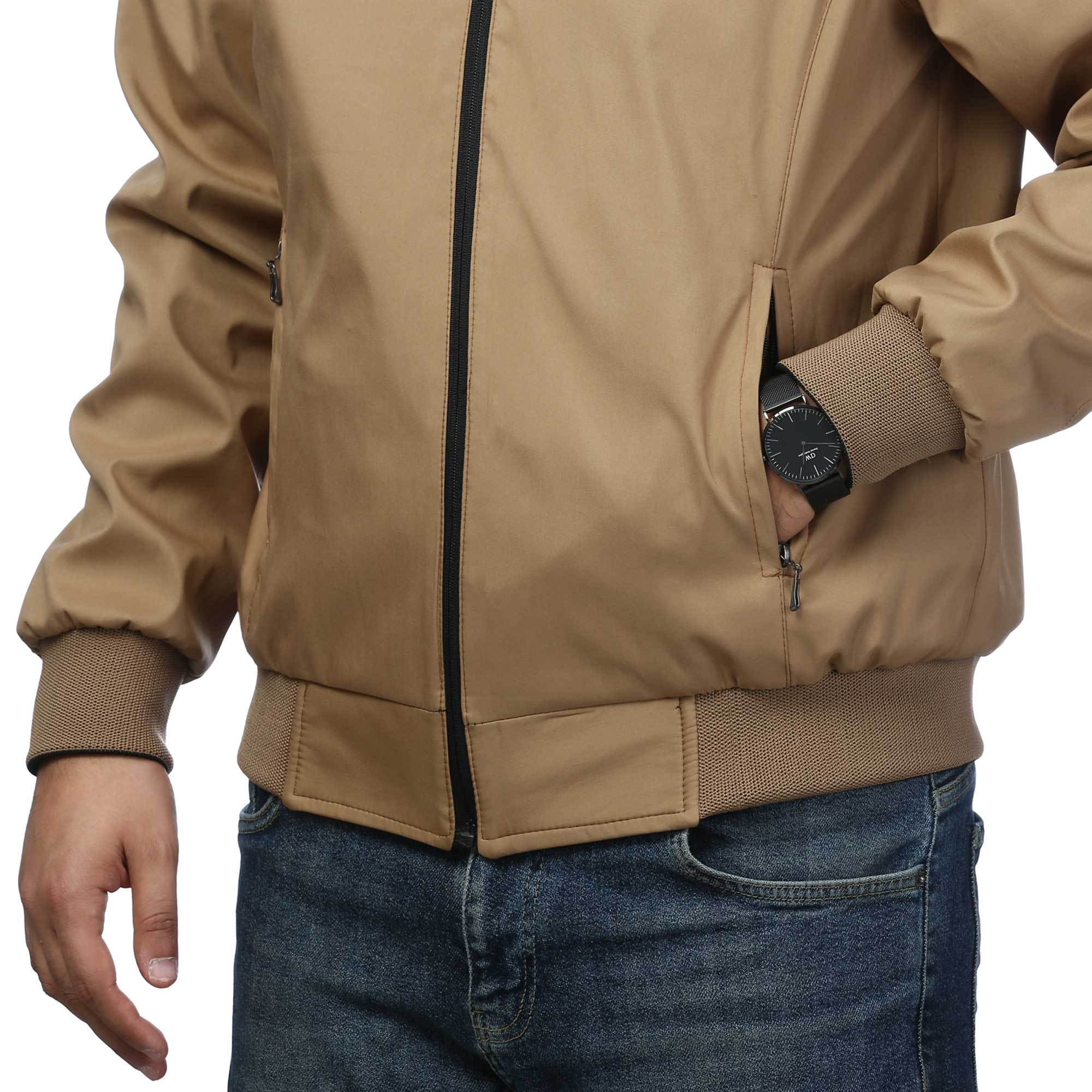 کاپشن دو رو شمعی مردانه مدل 603628