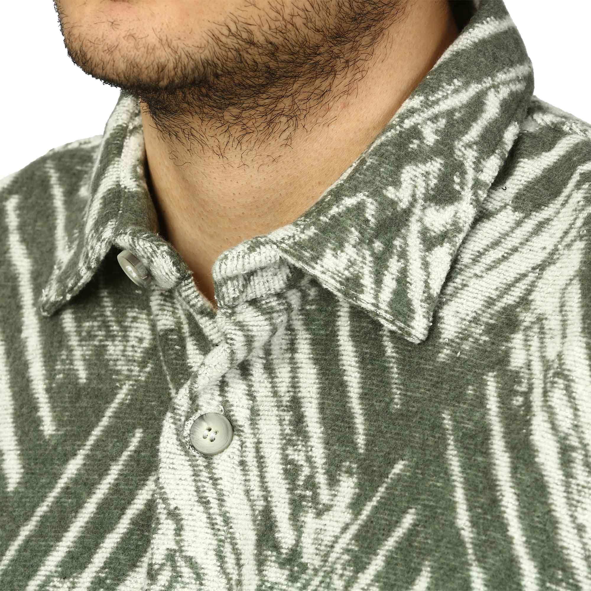 پیراهن آستین بلند طرح دار مردانه مدل 610311