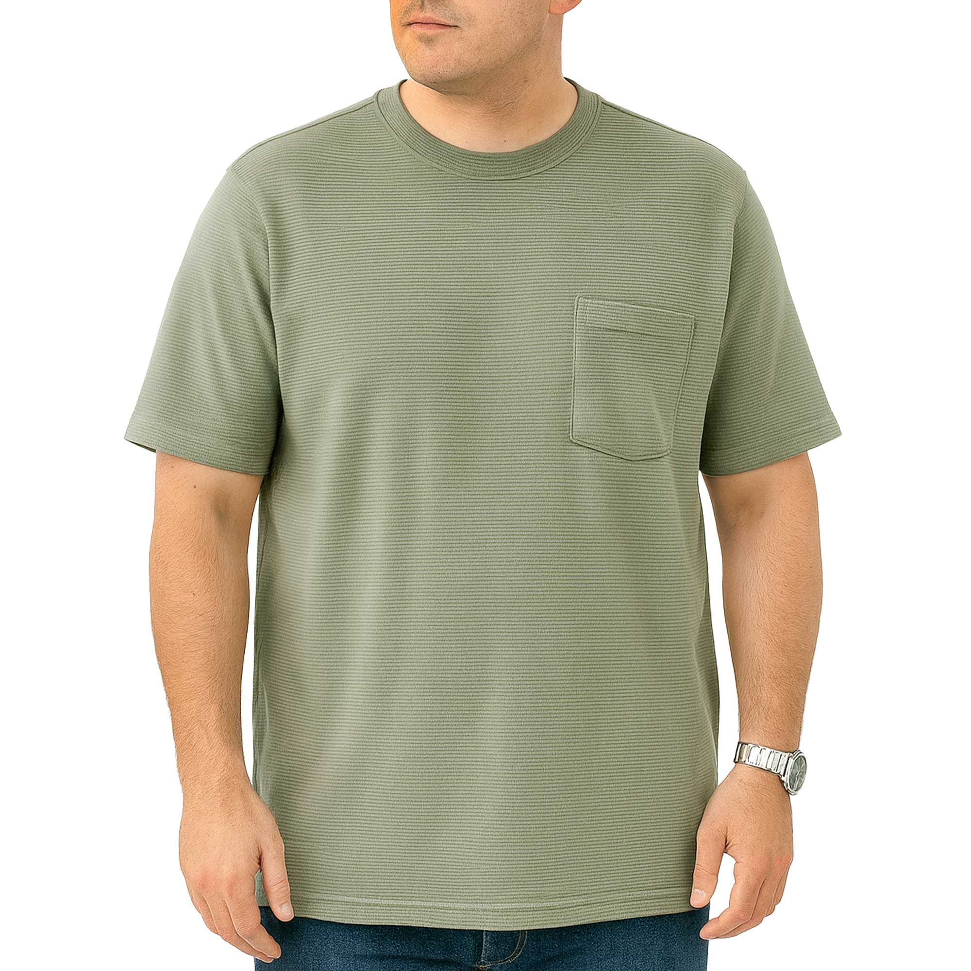 تیشرت آستین کوتاه سایز بزرگ مردانه تن کوک مدل 26512543