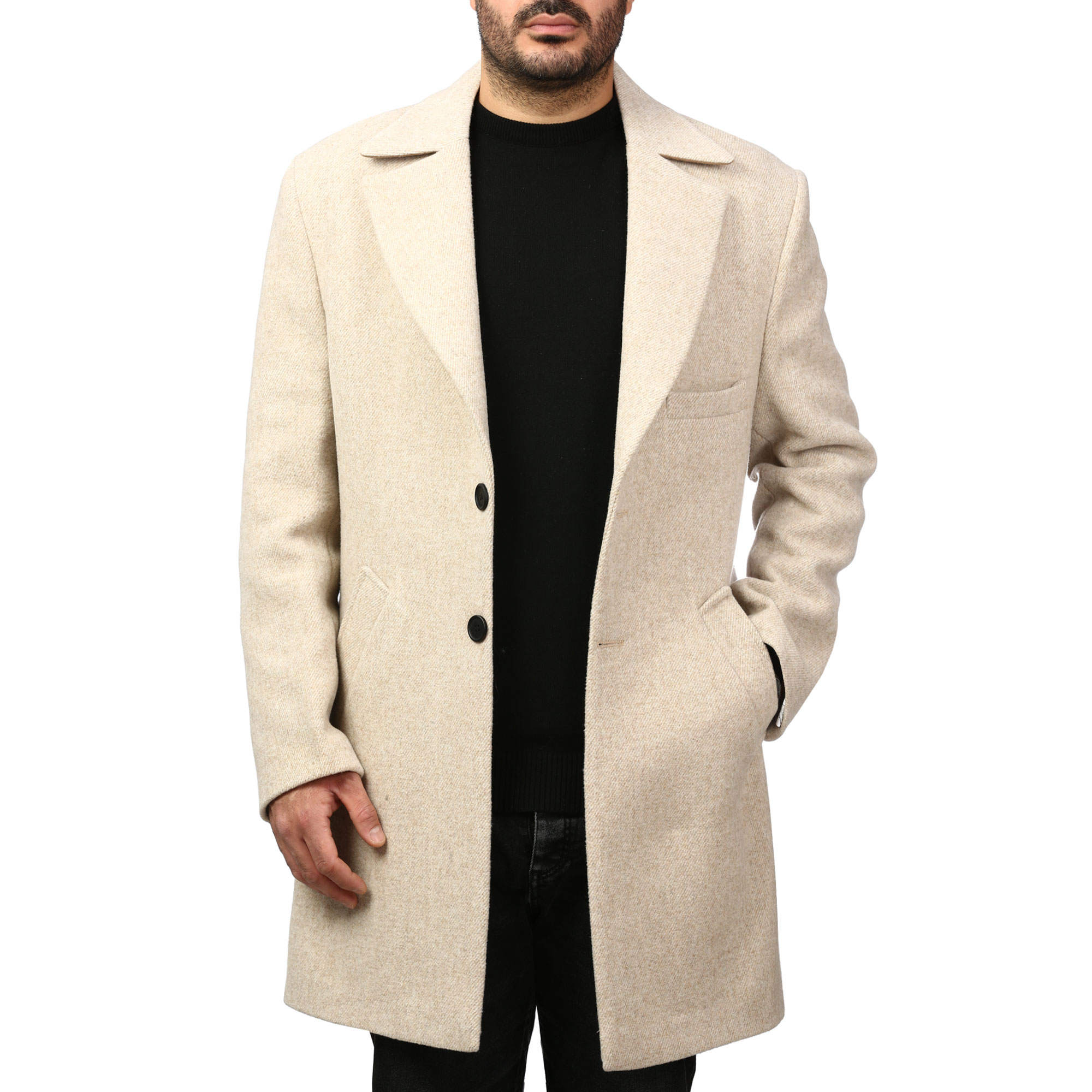 پالتو فوتر بلند مردانه مدل 61666