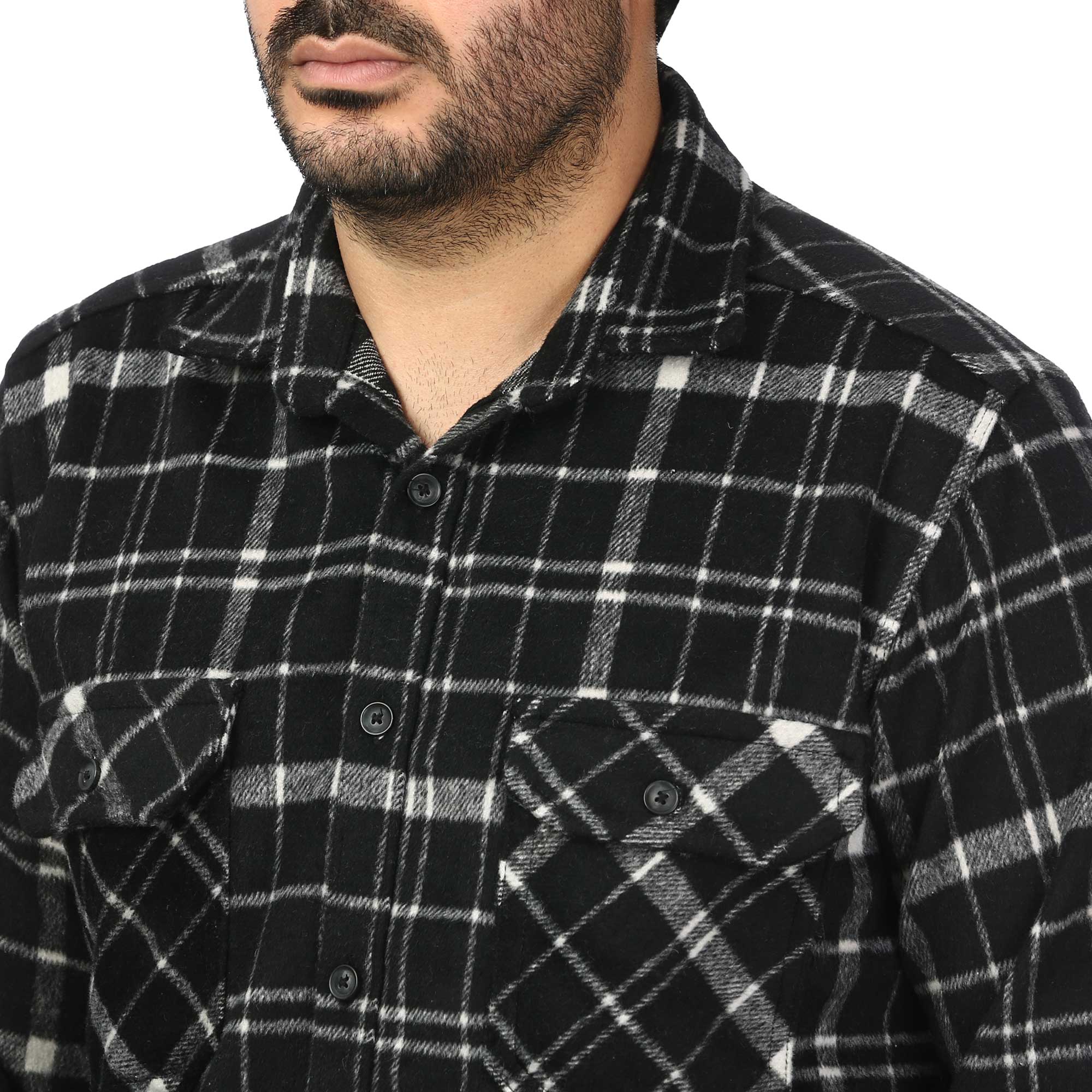 پیراهن آستین بلند پشمی مردانه مدل 6103893