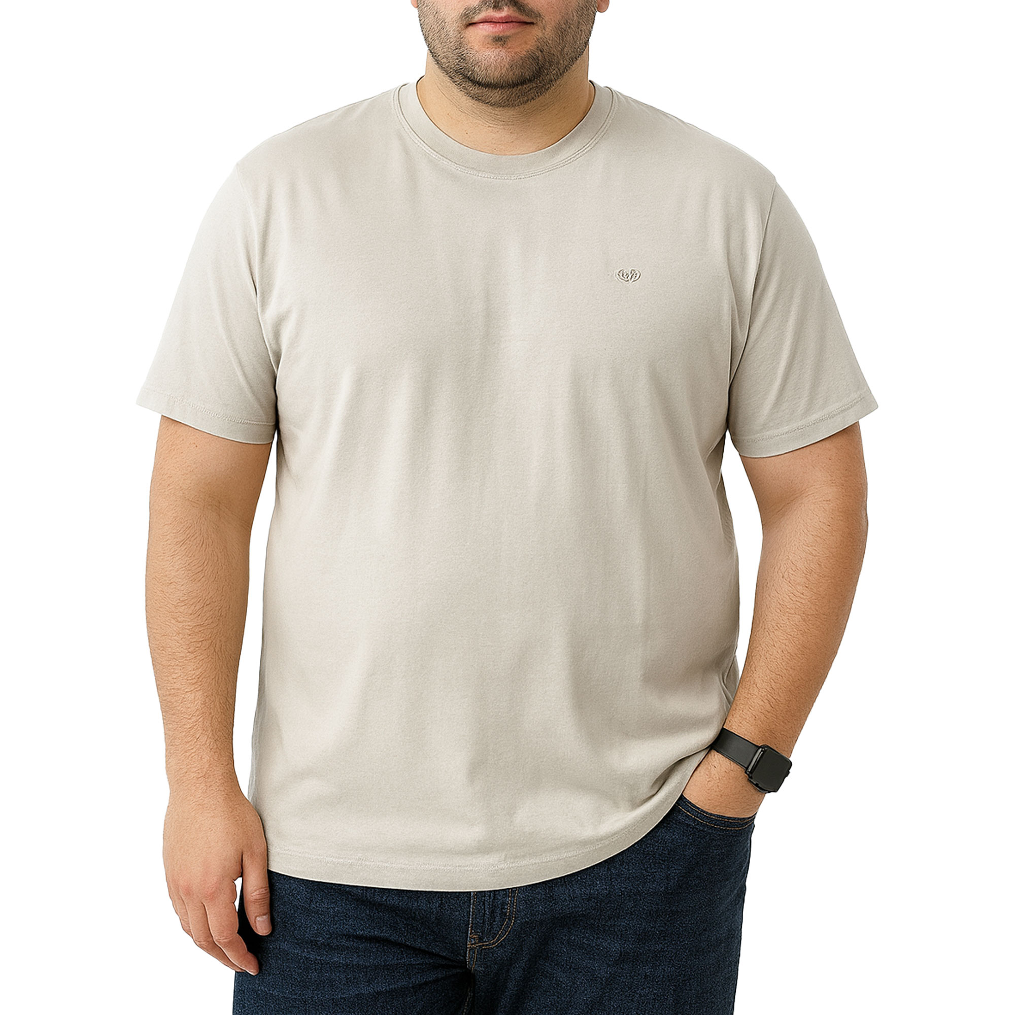 تیشرت آستین کوتاه سایز بزرگ مردانه تن کوک مدل 26518429