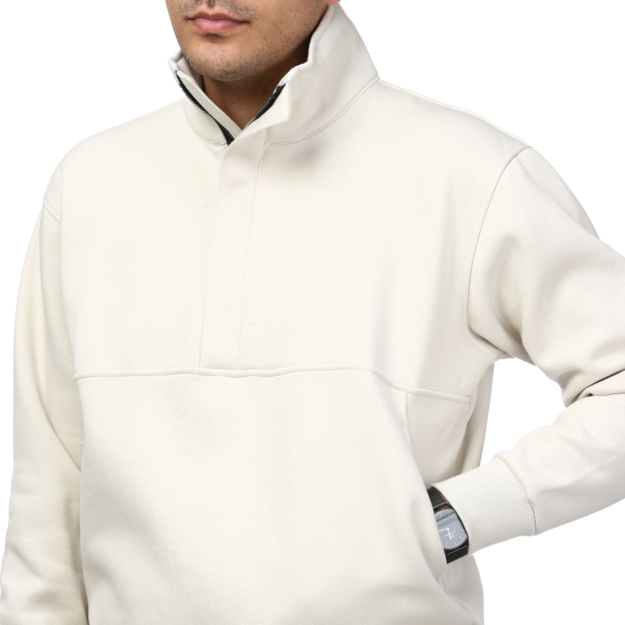 پلیور دورس نیم زیپ مخفی مردانه آرشید مدل 5196510