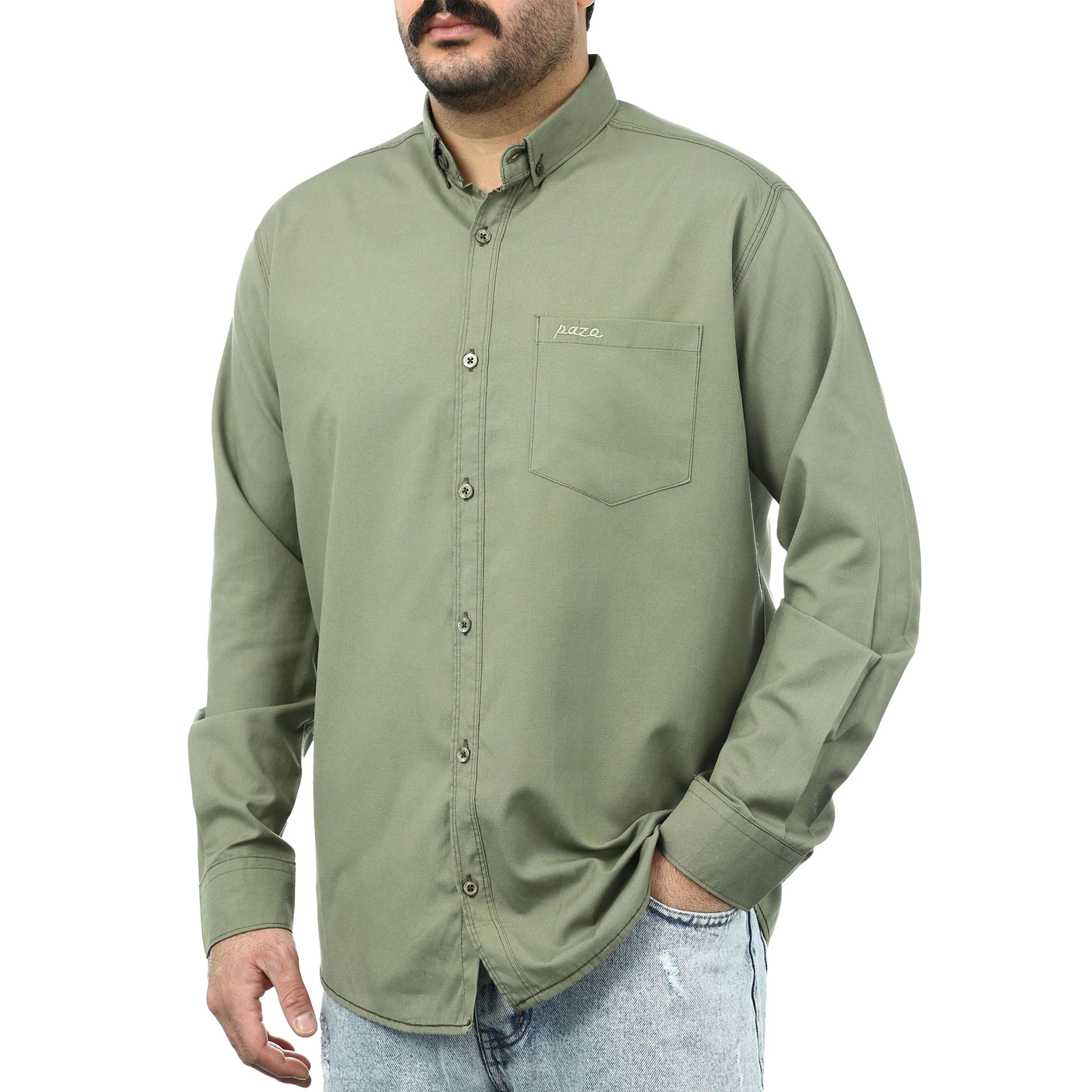 پیراهن آستین بلند ساده مردانه مدل 6202970