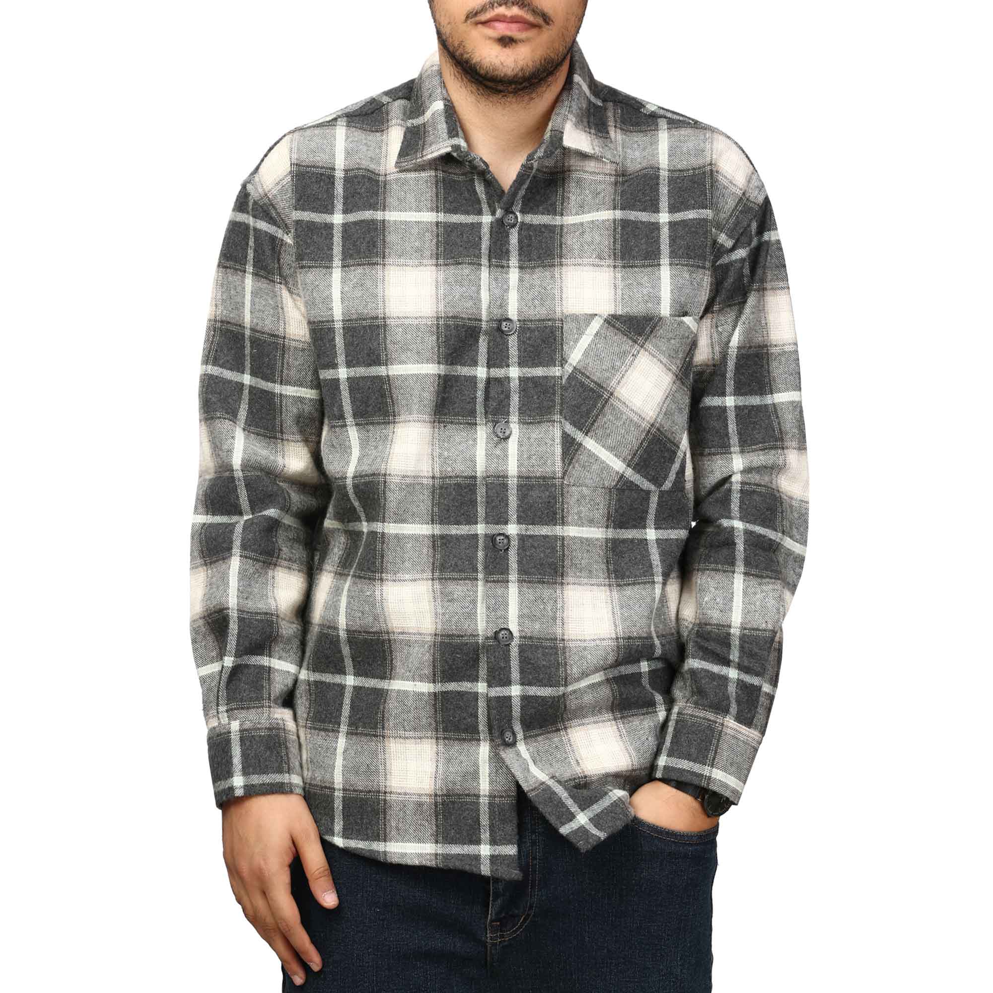 پیراهن پشمی ضخیم مردانه مدل 6203871