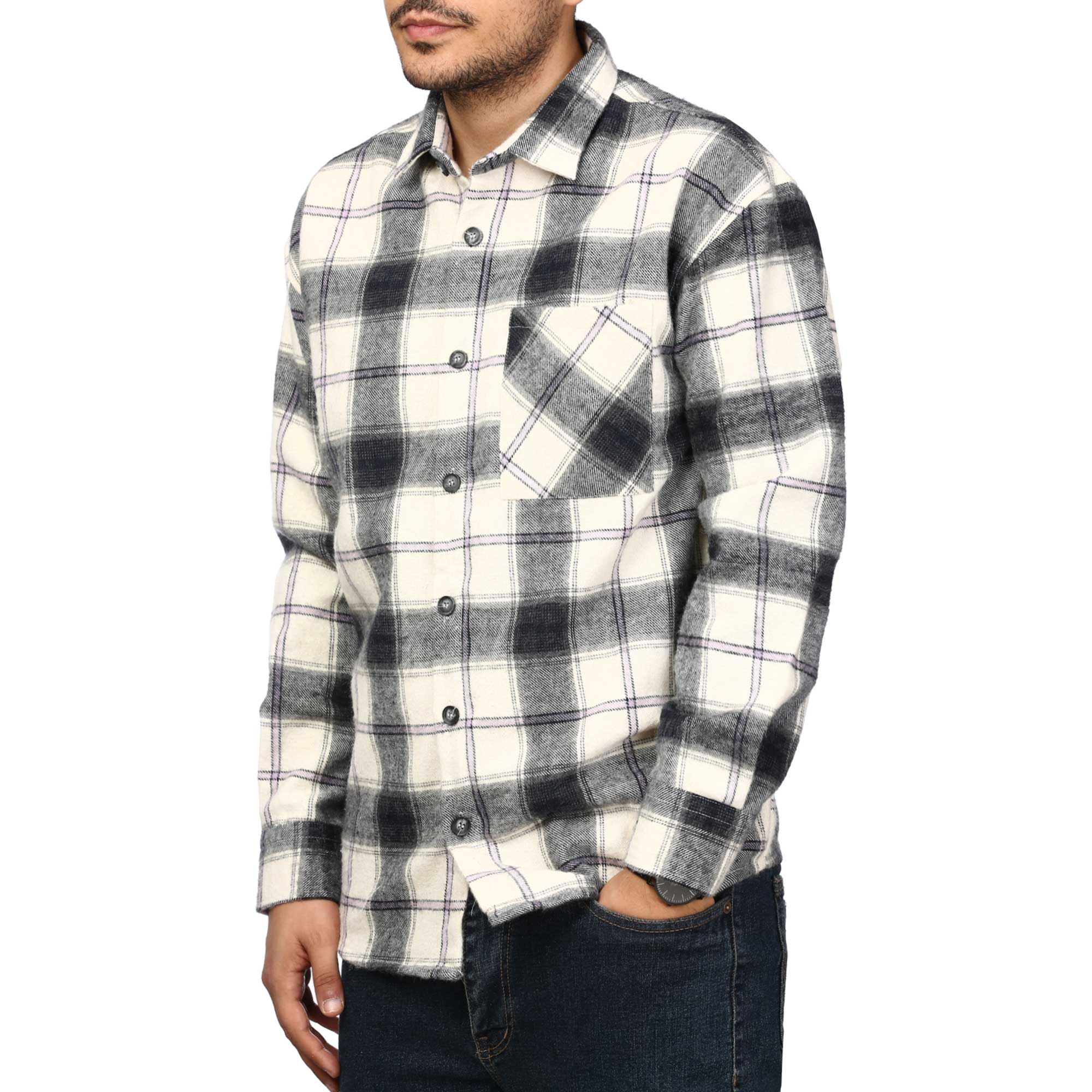 پیراهن پشمی ضخیم مردانه مدل 6203868